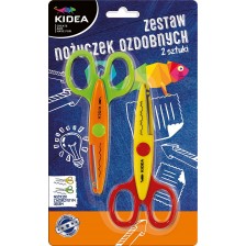 Комплект ножици за декорация Kidea - 2 броя