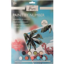 Комплект за рисуване по номера Grafix - Фламинго