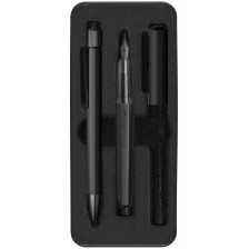 Комплект химикалка и писалка Faber-Castell Hexo - Черен мат -1
