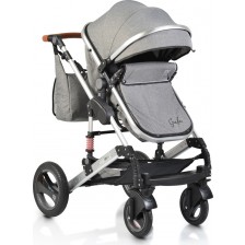 Комбинирана детска количка Moni - Gala, тъмносива -1
