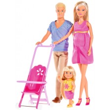Комплект кукли Simba Toys Steffi Love - Щастливо семейство