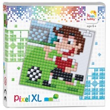 Креативен комплект с пиксели Pixelhobby - XL, Футболист