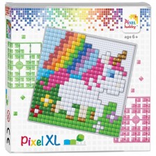 Креативен комплект с пиксели Pixelhobby - XL, Бебе еднорог -1