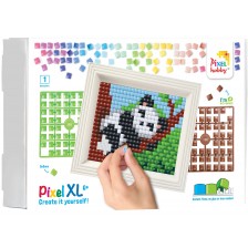 Креативен комплект с рамка и пиксели Pixelhobby - XL, Панда