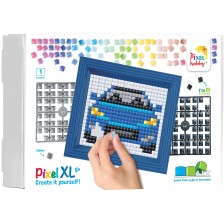 Креативен комплект с рамка и пиксели Pixelhobby - XL, Кола