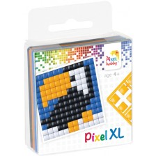 Креативен хоби комплект с пиксели Pixelhobby - Тукан, 4 цвята, 240 части
