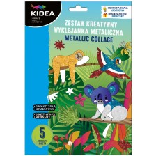 Креативен комплект Kidea - Animals, блестящи стикери