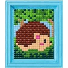 Креативен комплект с рамка и пиксели Pixelhobby - XL, Таралежче -1