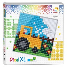 Креативен комплект с пиксели Pixelhobby - XL, Тракторче -1