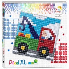 Креативен комплект с пиксели Pixelhobby - XL, Камион с кран -1