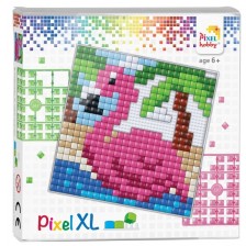 Креативен комплект с пиксели Pixelhobby - XL, Фламинго