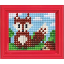 Креативен комплект с рамка и пиксели Pixelhobby - XL, Лисица -1