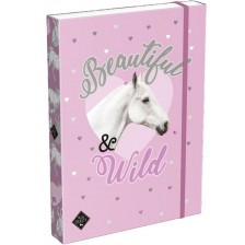 Кутия с ластик Lizzy Card Wild Beauty Purple - A4