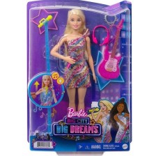 Кукла Mattel Barbie Big City - Барби Malibu, с цветна рокля и аксесоари