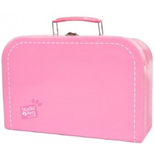 Куфарче за плюшени играчки Studio Pets - С паспорт, 23 cm, розово -1