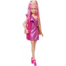 Кукла Barbie Fun & Fancy Hair - С дълга цветна коса и аксесоари -1