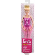 Кукла Mattel Barbie - Балерина, с руса коса и розова рокля -1