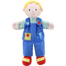 Кукла за куклен театър The Puppet Company - Момче със синя дреха, 38 cm -1