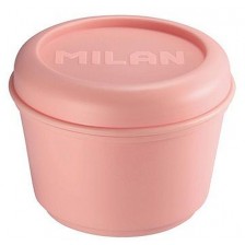 Кутия за храна Milan 1918 - кръгла, розова, 250 ml