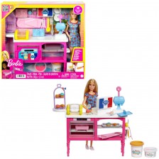 Игрален комплект Barbie - Кукла и кафене