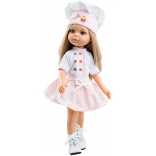 Кукла Paola Reina Amiga Profesiones - Карла, с облекло на сладкар, 32 cm -1