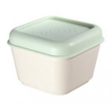 Кутия за храна Milan - 330 ml, със зелен капак -1