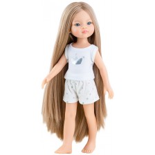 Кукла Paola Reina Amigas - Маника, с потниче с коронка и къси гащи, 32 cm -1