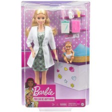 Кукла Barbie Careers - Барби педиатър, с аксесоари -1