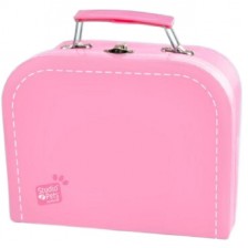 Куфарче за плюшени играчки Studio Pets - С паспорт, 16 cm, розово -1