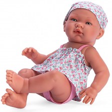 Кукла Asi Dolls - Бебе Мария, с плажен тоалет, 43 cm -1