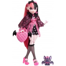 Кукла Monster High - Дракулора, с домашен любимец и аксесоари -1