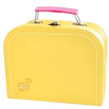 Куфарче за плюшени играчки Studio Pets - С паспорт, 16 cm, жълто -1