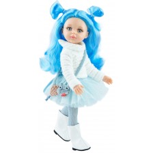 Кукла Paola Reina Amiga Funky - Ниеве, със синя коса и чантичка, 32 cm