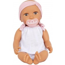 Кукла-бебе Battat Lulla Baby - С боди, розов биберон и лента за глава -1