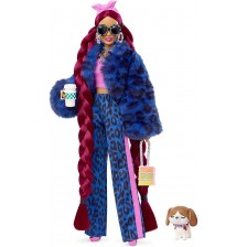 Кукла Barbie Extra - С червена коса на плитки, кученце и аксесоари