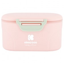 Кутия за съхранение на сухо мляко Kikka Boo - 130 g, с лъжичка, розова