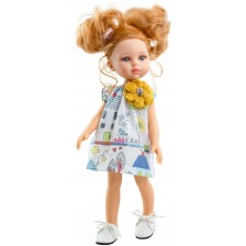 Кукла Paola Reina Amigas - Даша, с къса рокля на къщички и 2 опашки, 32 cm -1
