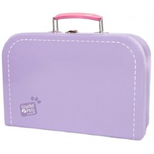Куфарче за плюшени играчки Studio Pets - С паспорт, 16 cm, лилаво -1