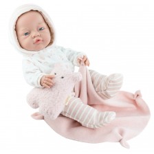 Кукла бебе Paola Reina Los Bebitos - Момиченце, 45 cm -1