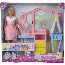 Кукла Simba Toys Steffi Love - Стефи в бебешка стая, 20 аксесоара -1