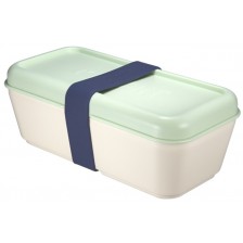 Кутия за храна Milan - 750 ml, със зелен капак -1