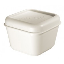 Кутия за храна Milan - 330 ml, с бял капак