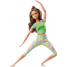 Кукла Mattel Barbie Made to Move с кестенява коса -1