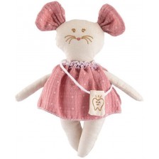 Кукла от плат Asi Dolls - Малката мишка Миси, с чанта за зъбче, 22 cm -1