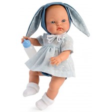 Кукла Asi Dolls - Бебе Алекс, с шапка на зайче, 36 cm -1