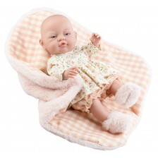 Кукла бебе Paola Reina Los Bebitos - Момиченце с одеяло, 45 cm -1