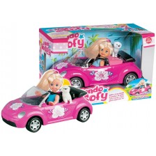 Кукла RS Toys - Софи, с кола и куче, 12 cm -1