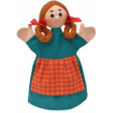 Кукла за театър Moravska ustredna Brno - Момиче, 34 cm -1