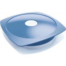 Кутия за храна тип чиния Maped Concept Adult - Синя, 900 ml