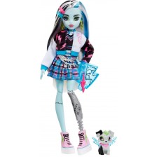 Кукла Monster High - Франки, с домашен любимец и аксесоари -1